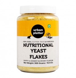Urban Platter Nutritional Yeast Flakes Nutty & Cheesy Savoury Flavour  Plastic Jar  300 grams